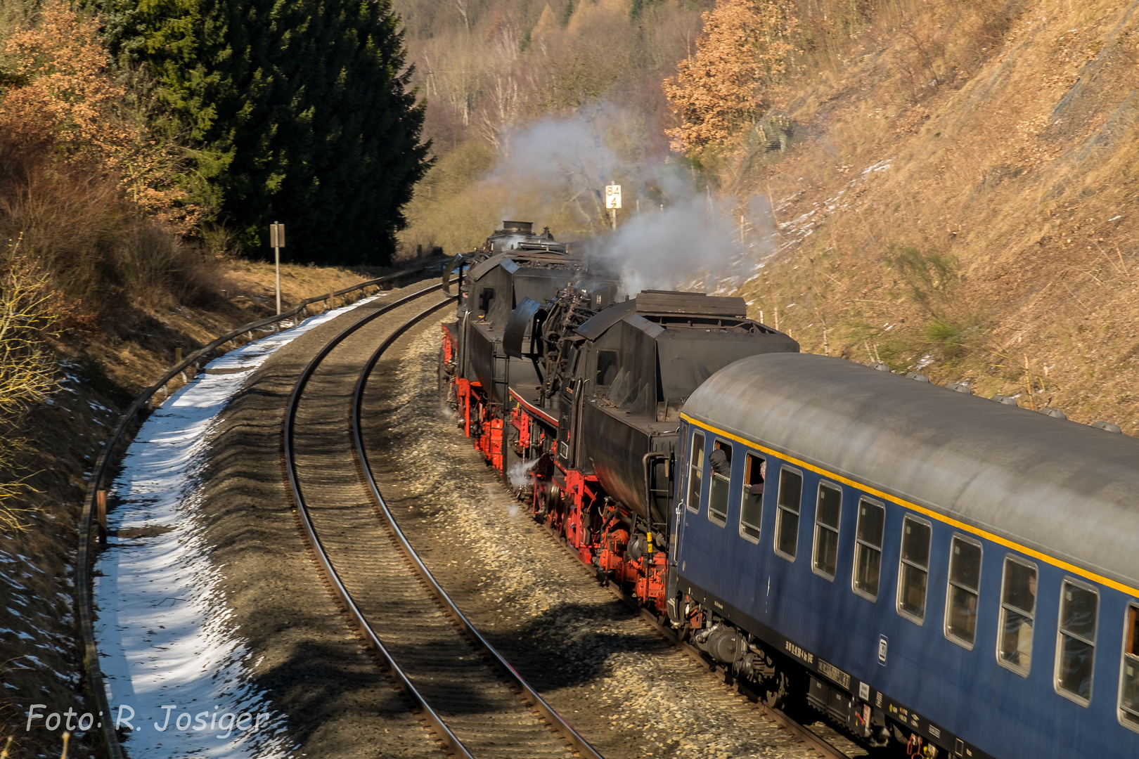 Winterdampfreise durch Franken und die Oberpfalz