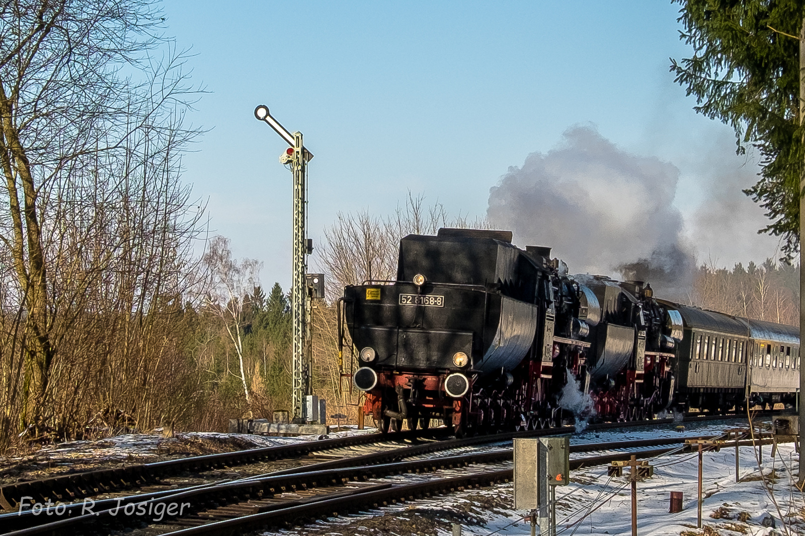 Winterdampfreise durch Franken und die Oberpfalz