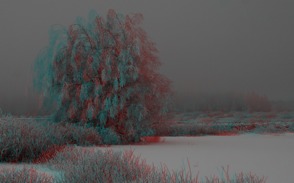 Winterdepression (3D-Bild mit Rot/Cyan-Brille betrachten)