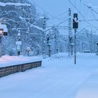 Wintereinbruch am Bahnhof Fürstenfeldbruck