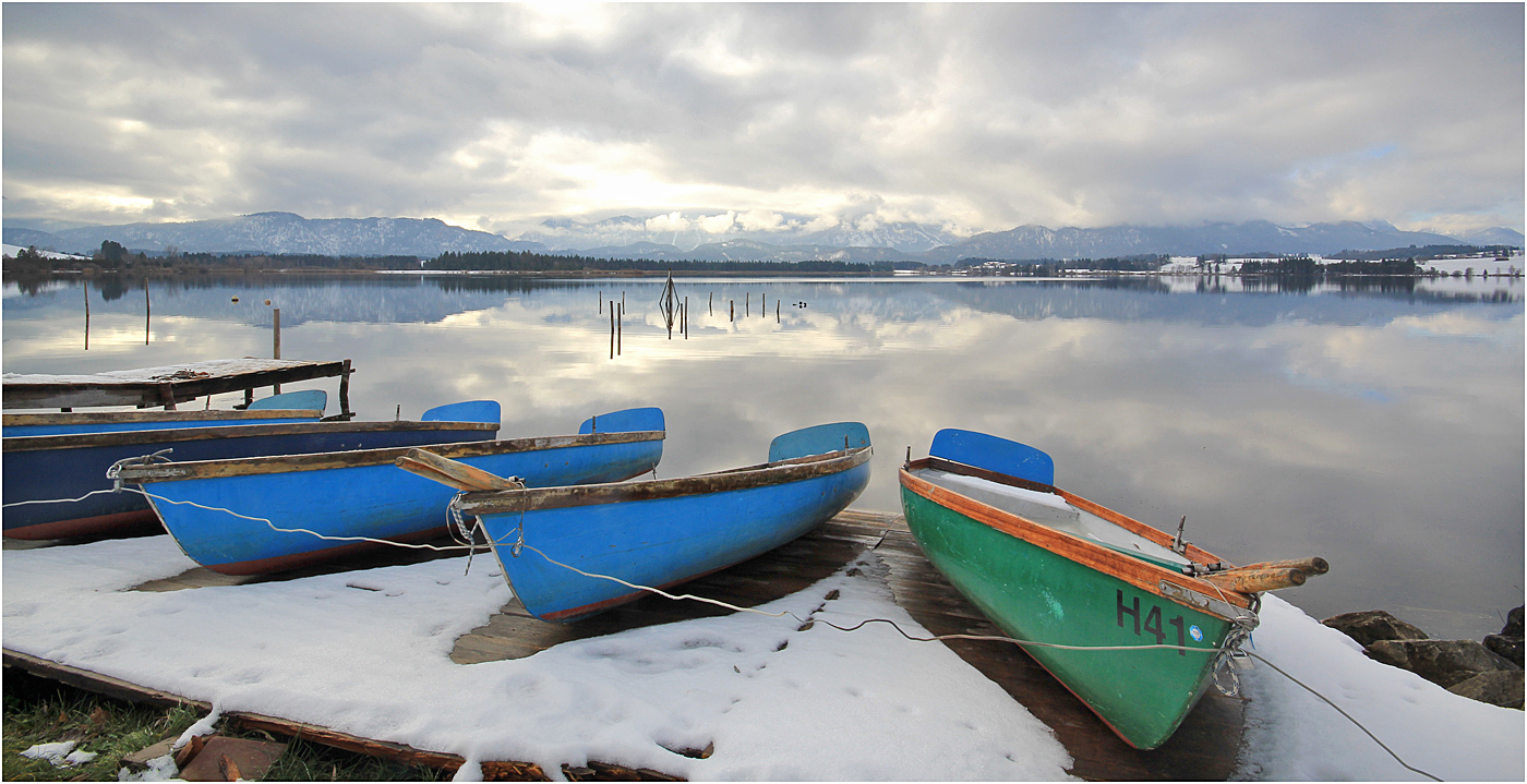 Wintereinbruch am Hopfensee