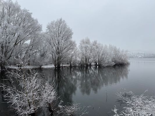 Wintereinbruch am Möhnesee