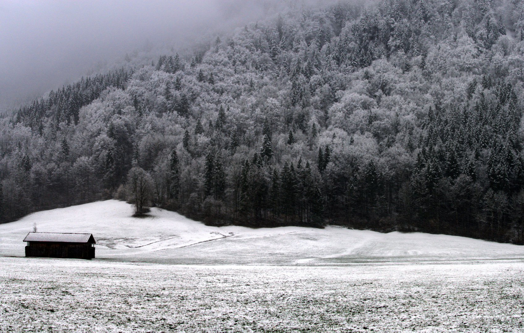 Wintereinbruch am Tegernsee