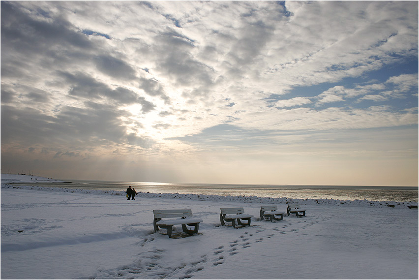 Wintereinbruch an der Nordsee....