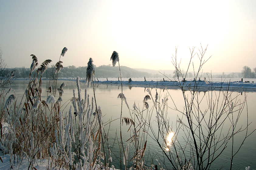 Wintereinbruch an der Saale