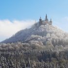 Wintereinbruch auf Burghohenzollern