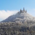 Wintereinbruch auf Burghohenzollern