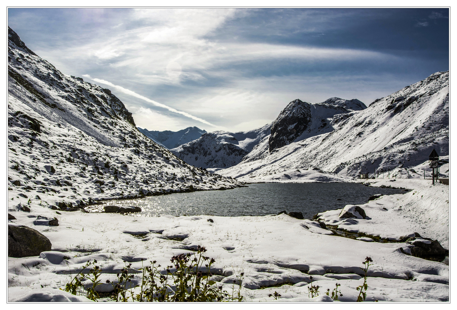 Wintereinbruch auf dem Fluelapass