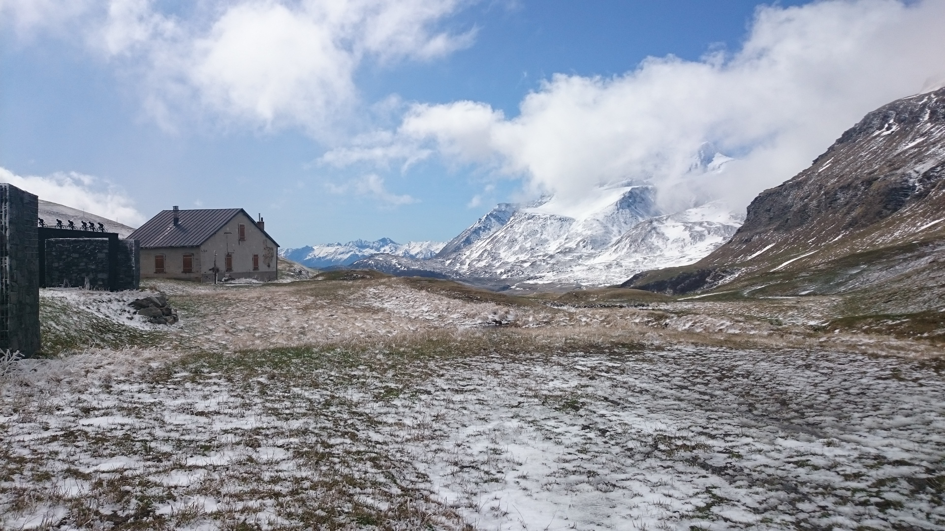 Wintereinbruch auf den Col Mont Cenis 
