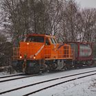 Wintereinbruch auf der Schwentinebahn in Kiel