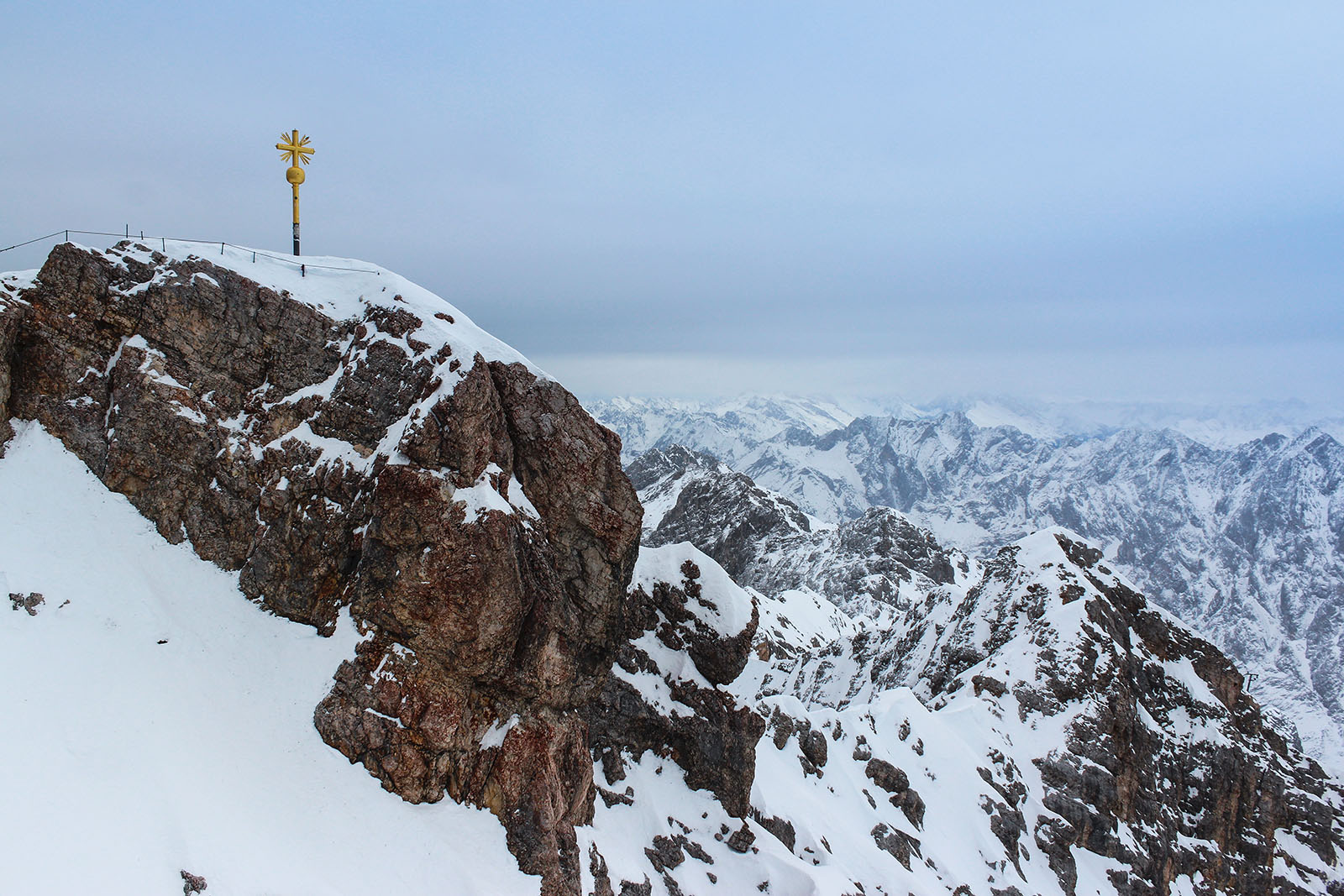 Wintereinbruch auf der Zugspitze