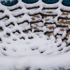 Wintereinbruch auf Spielplatz