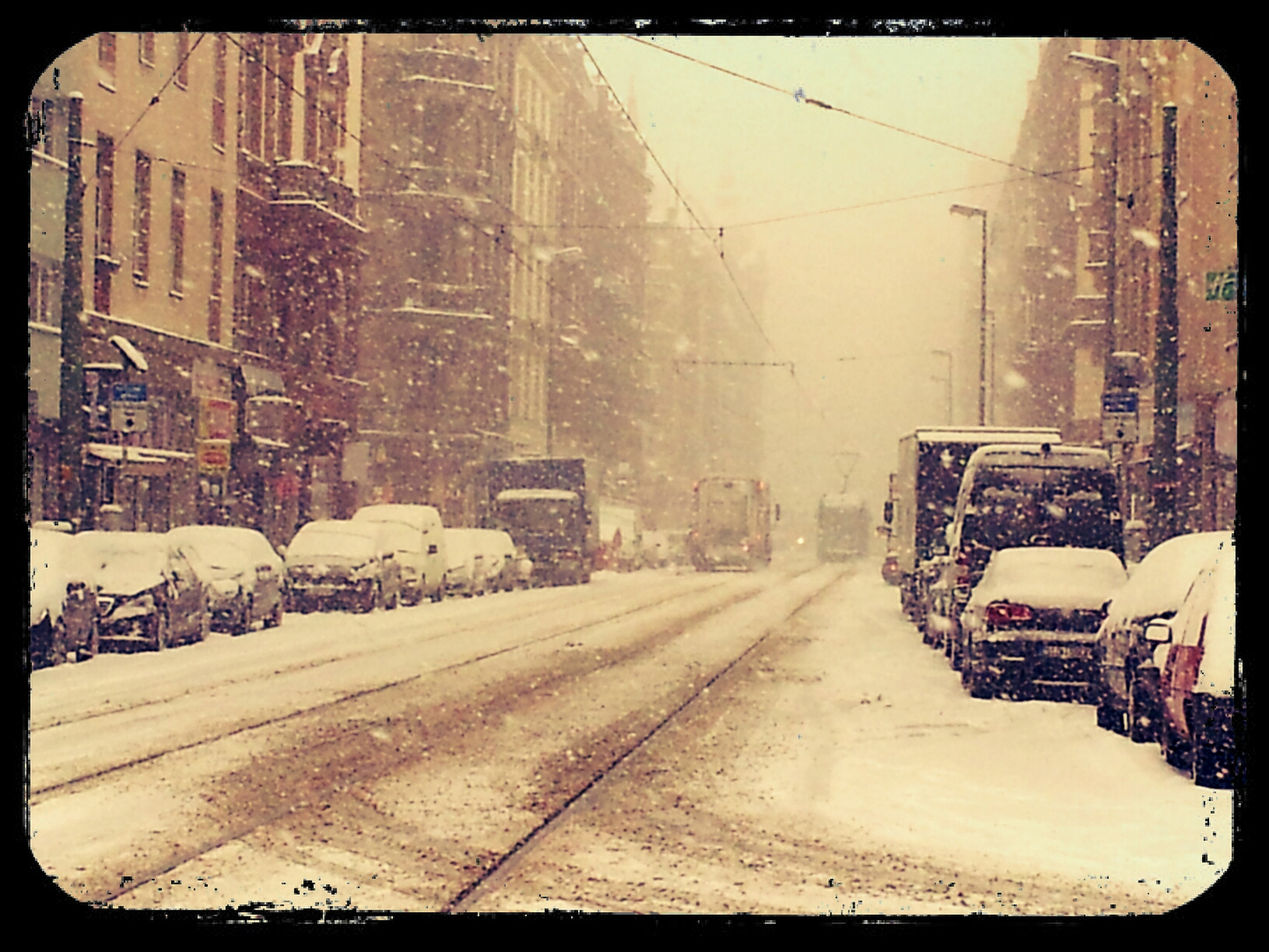 Wintereinbruch im Bahnhofsviertel