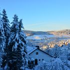 Wintereinbruch im Erzgebirge