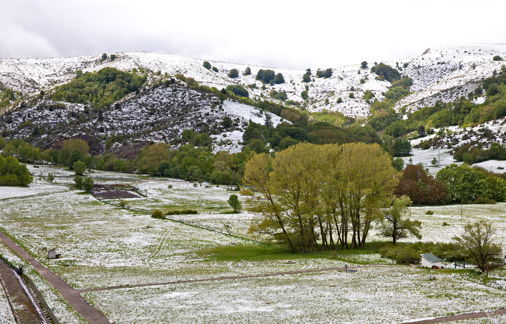 Wintereinbruch im Nationalpark Monti Sibillini