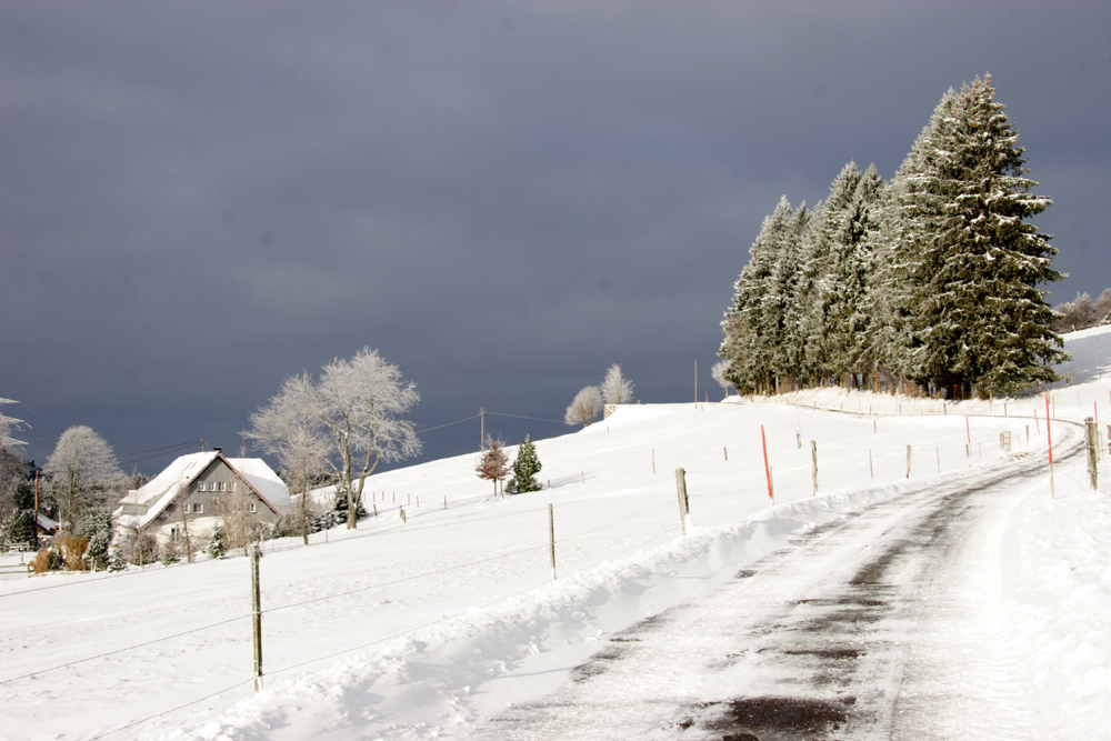 Wintereinbruch im Schwarzwald