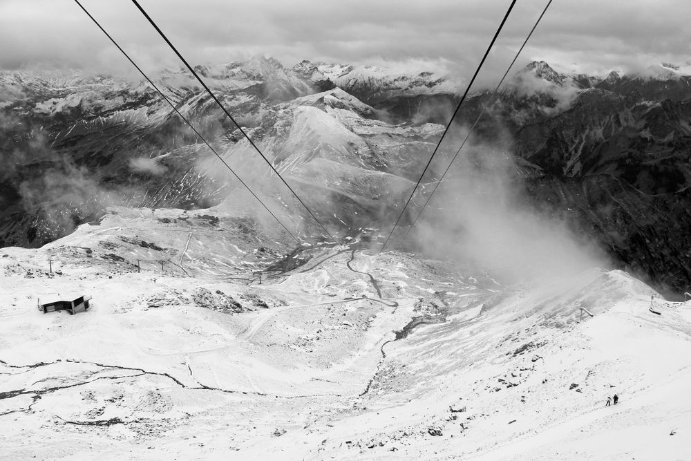 Wintereinbruch im September auf dem Nebelhorn – Oberstdorf