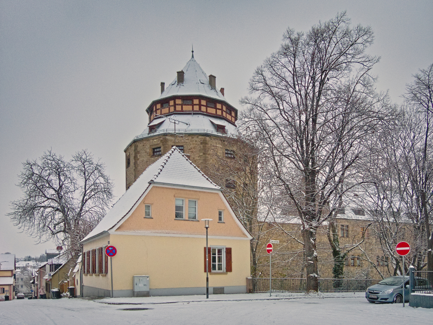 Wintereinbruch in Alzey