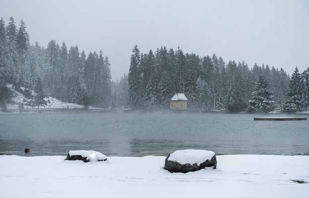 Wintereinbruch in den Bergen