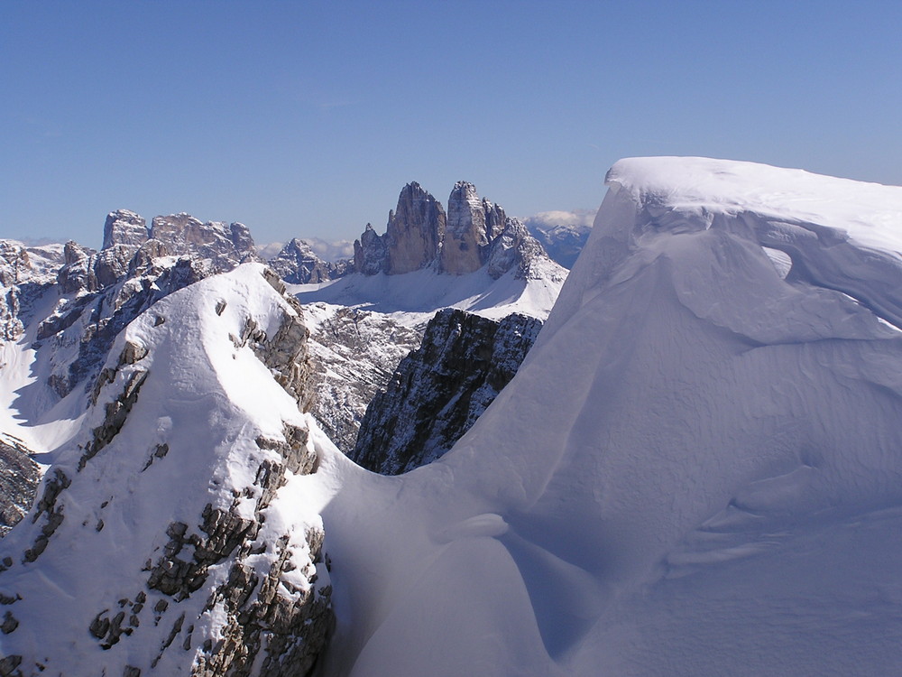 Wintereinbruch in den Dolomiten