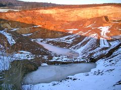 -Wintereinbruch in der Sandgrube-