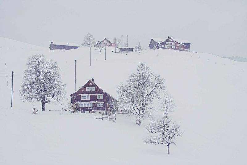 Wintereinbruch in der Schweiz