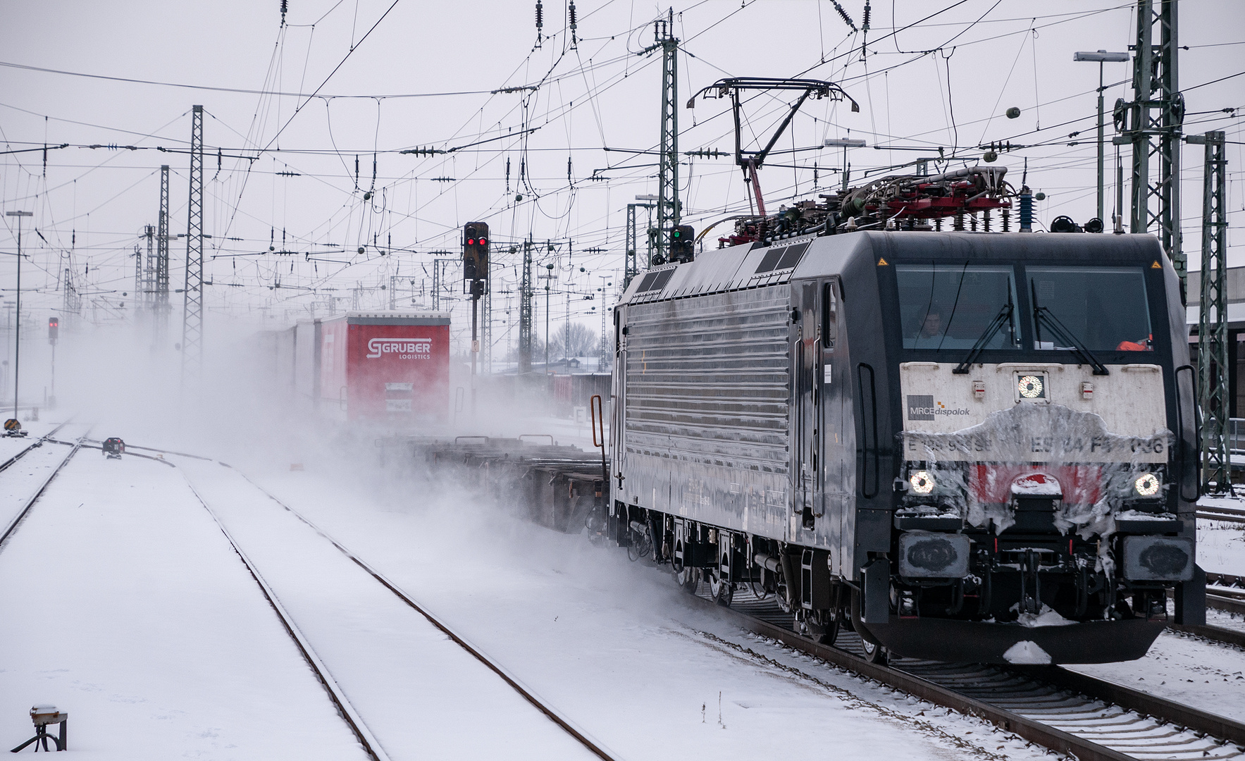 Wintereinbruch in Franken und Oberbayern