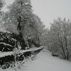 Wintereinbruch in Les Marécottes, Wallis, Schweiz