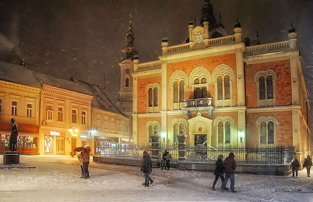 Wintereinbruch in Novi Sad