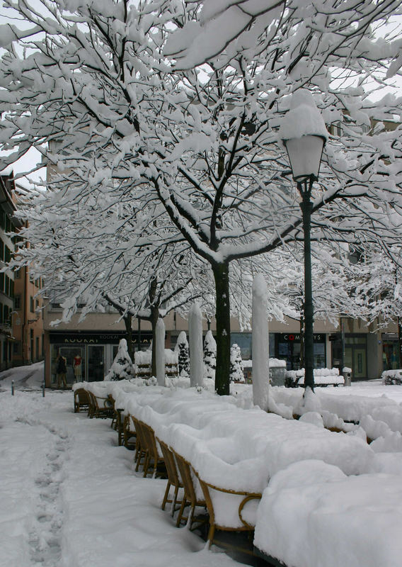 Wintereinbruch in Zürich