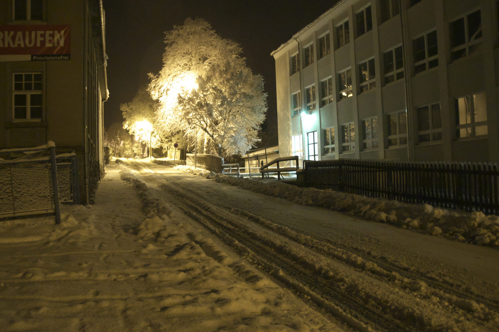 Wintereinbruch Morgens ca.4,40 Uhr in Klingenthal