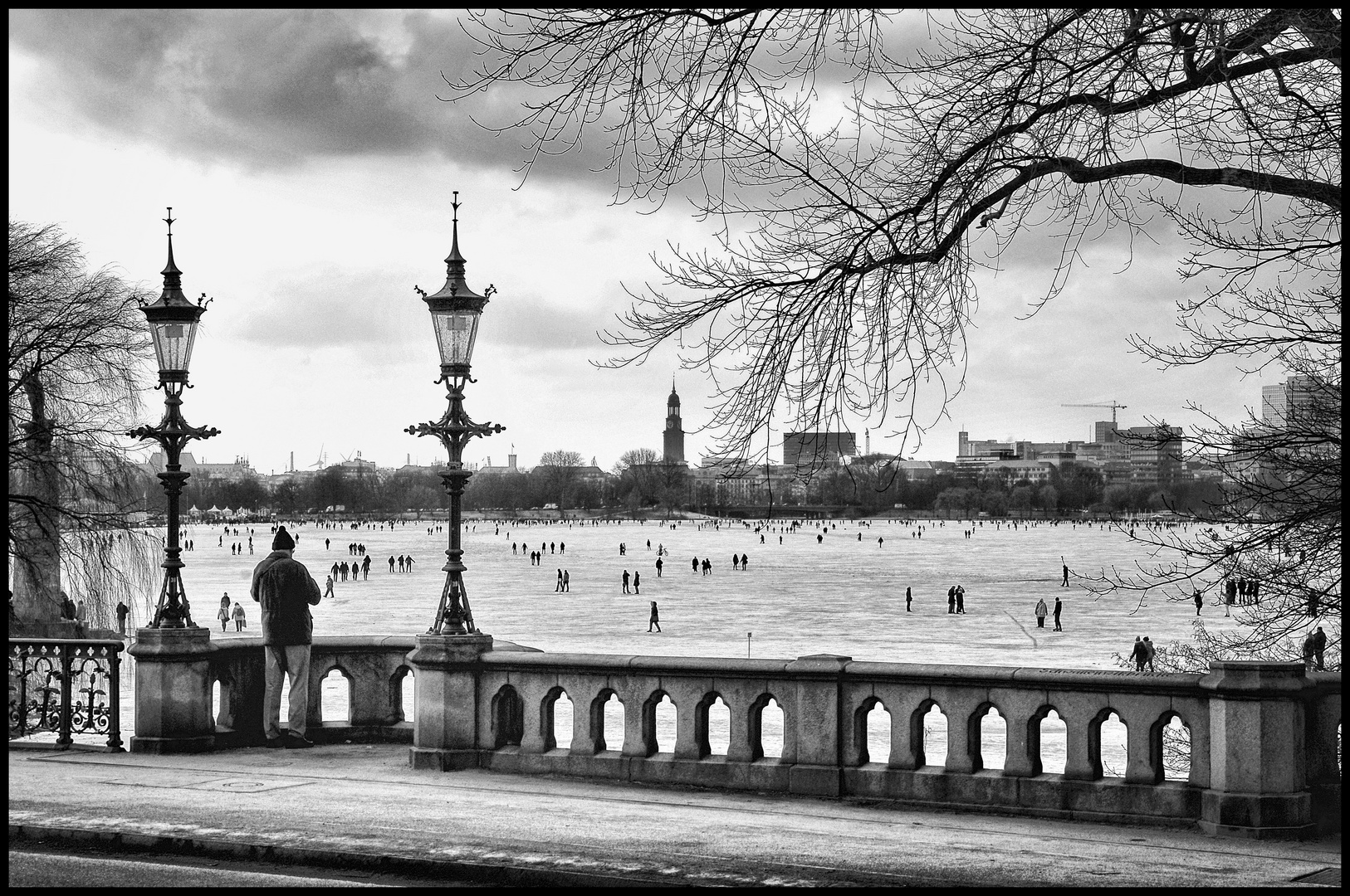 Wintereis auf der Alster