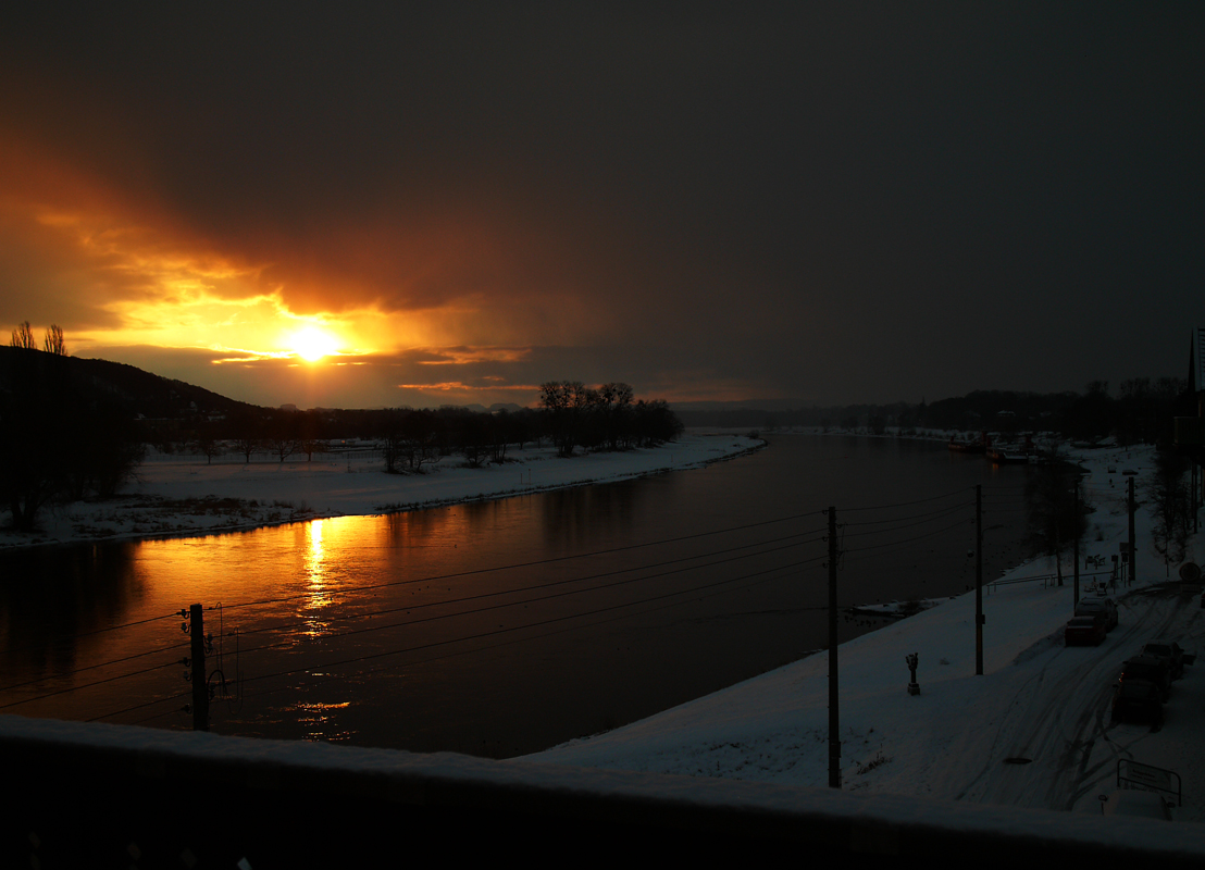 Winterelbe in Dresden