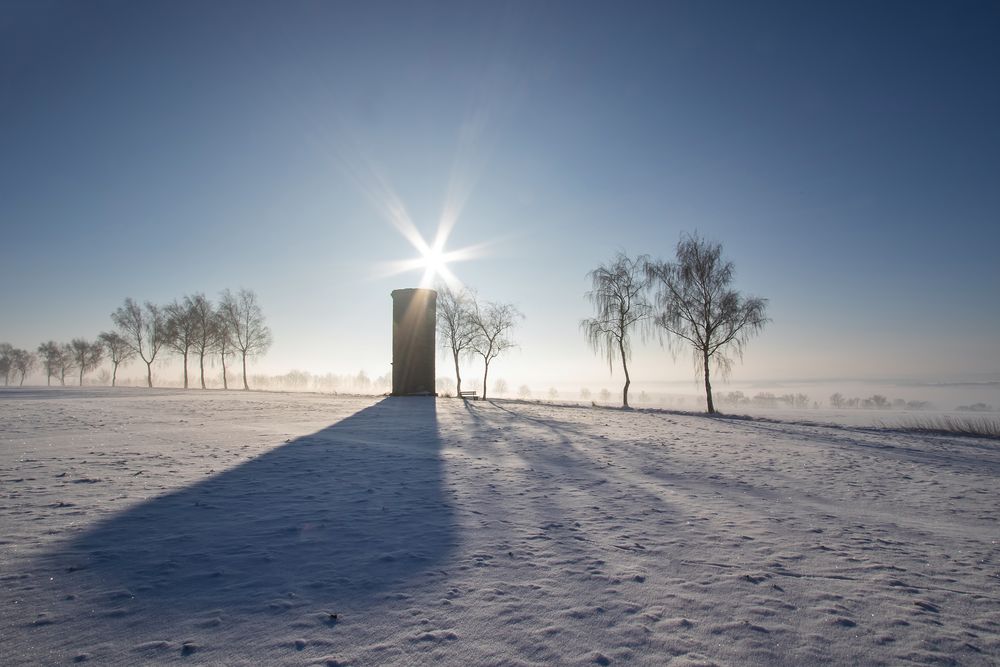 Wintererinnerung - der alte Wachturm