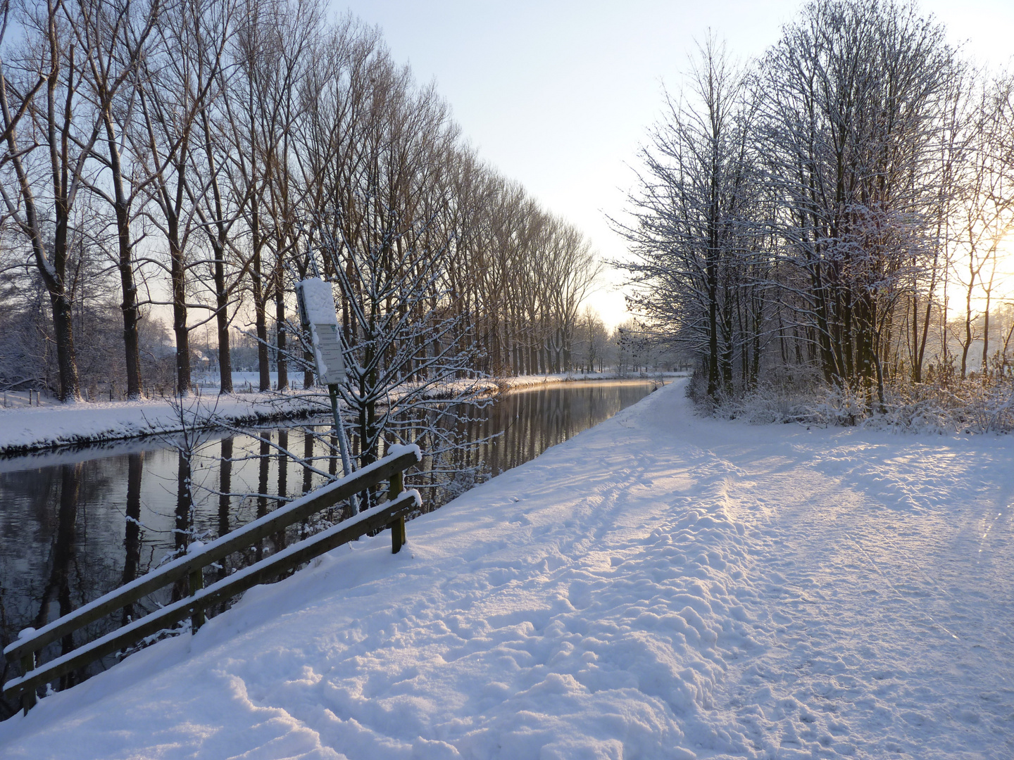 Winterflair an der Ems in Warendorf