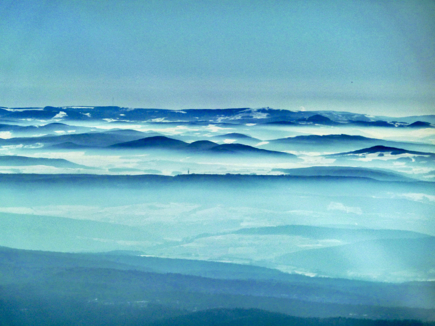 Winterflug - Hessisches Bergland