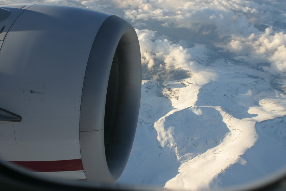 Winterflug über die Sierra Nevada (Spanien)