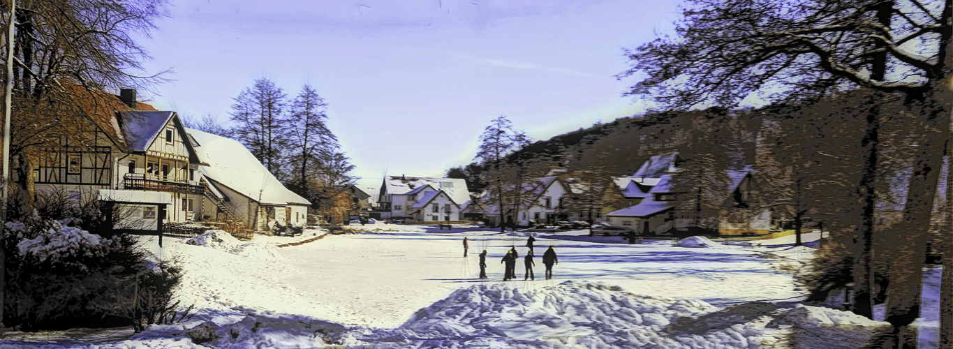 Winterfreuden auf dem Eis