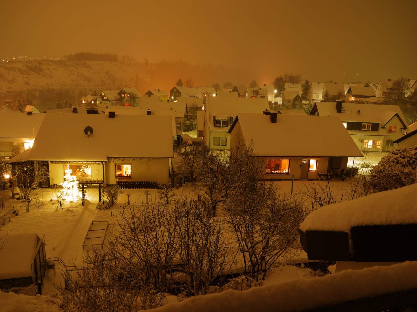 Wintergarten im Lichterglanz