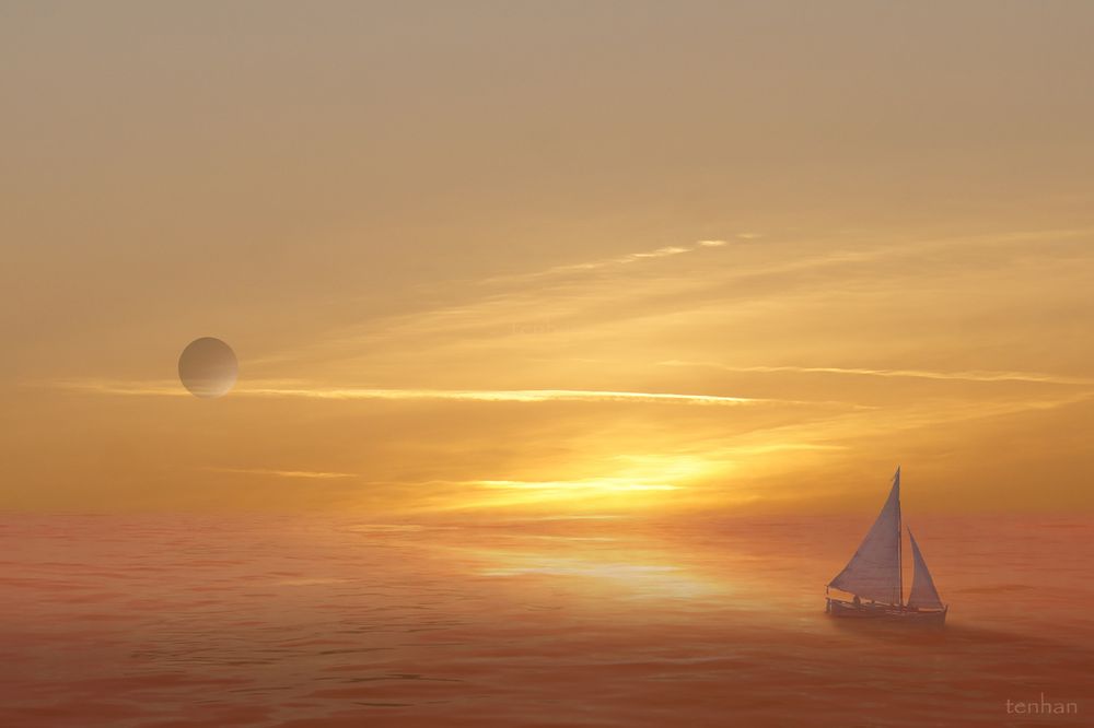 Winterhimmel Foto & Bild spezial, surreal, composing Bilder auf