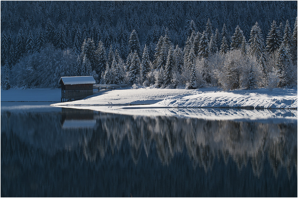 Winteridylle am Walchensee von Annette Snuf