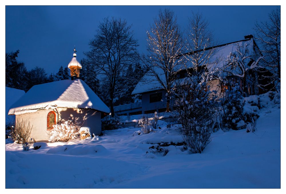 Winteridylle an der Kapelle des Käppelehofs