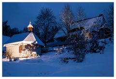 Winteridylle an der Kapelle des Käppelehofs