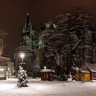 Winteridylle auf dem Aachener Münsterplatz