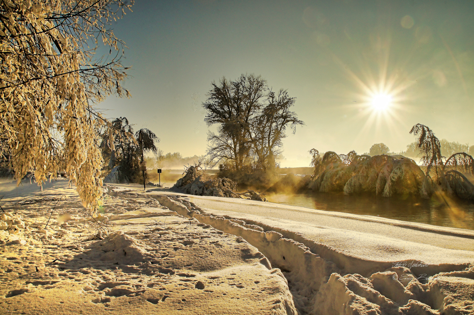 Winteridylle bei der Ammer