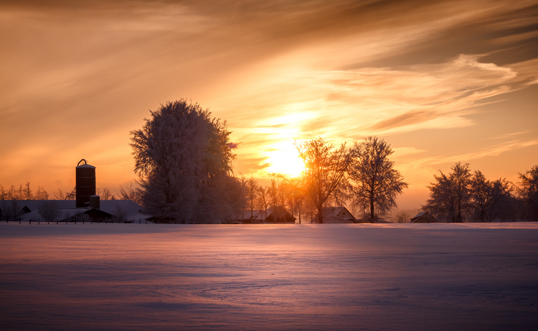 Winteridylle Eifellandschaft