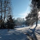 Winteridylle im Park von Schloss Dyck ...