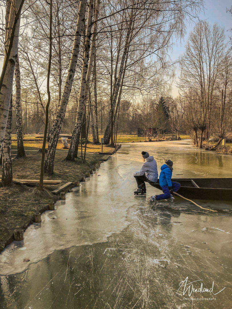 Winteridylle im Spreewald