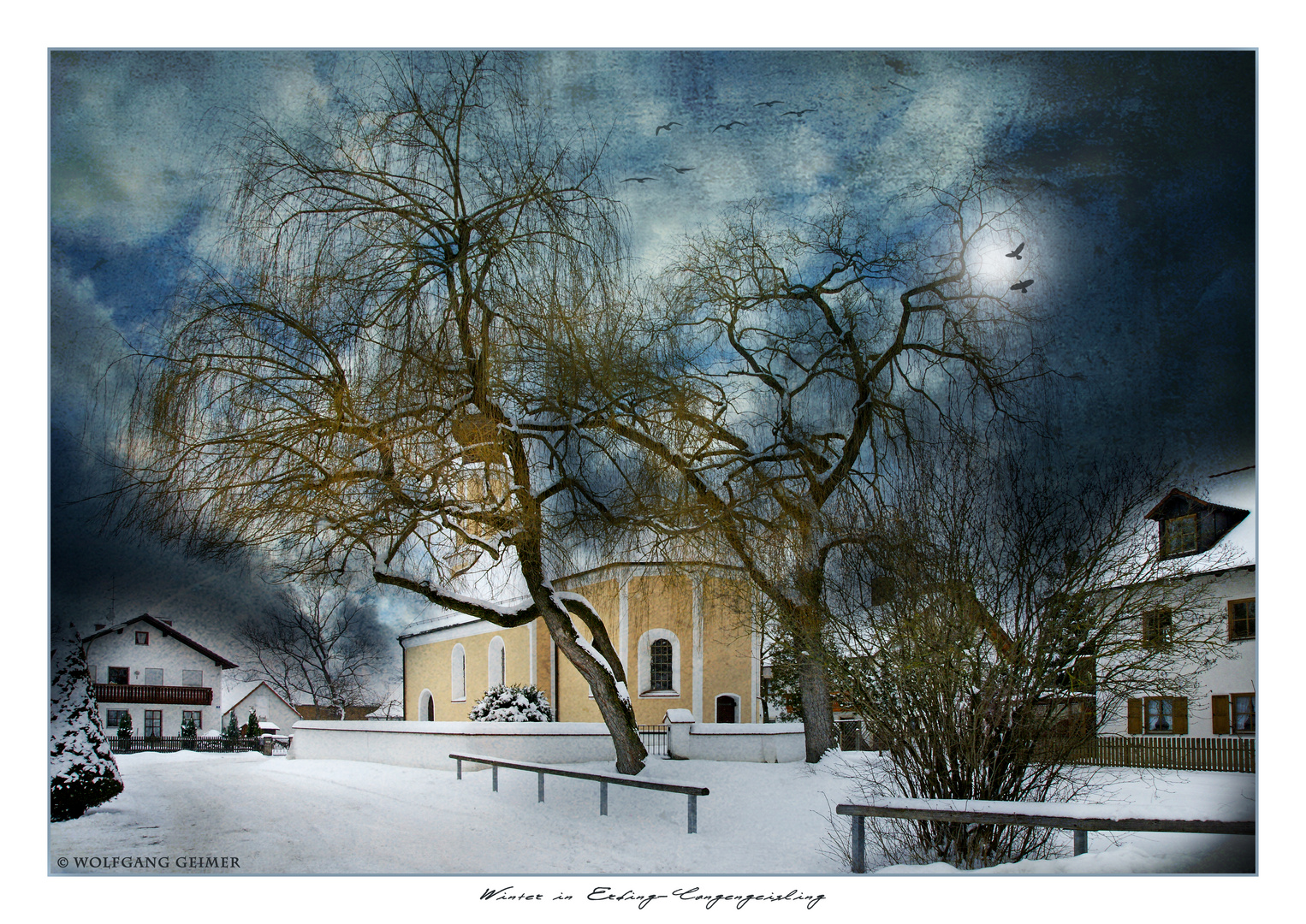 Winteridylle in Erding-Langengeissling