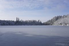 Winterimpression am Bergsee